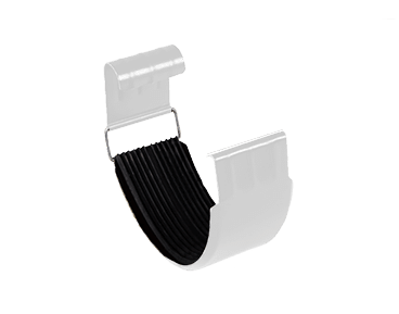 Соединитель желоба GS D125мм (сталь 1 мм) Металл Профиль GrandSystem / Металл Профиль GrandSystem, цвет белый (RAL9010)