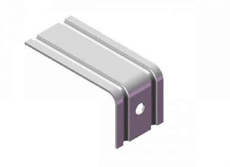 Кронштейн Aquasystem / Аквасистем, оцинкованный, 100х50х50 мм (1,2 мм)