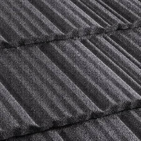 Композитная черепица Метротайл (Metrotile) серия MetroShake II, цвет сланцевый, 1330х410 мм