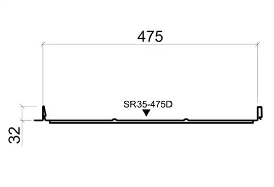 Фальцевая картина Ruukki / Руукки Classic С,D 0.5 мм GreenCoat Pural, цвет RR887 (шоколадно-коричневый)