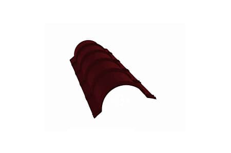 Конек полукруглый Grand Line, Velur X 0.5, цвета по каталогу RAL и RR