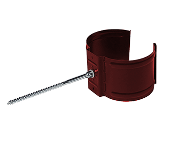 Держатель трубы на кирпич D100 Металл Профиль Foramina (Престиж), цвет вишневый (Р363)