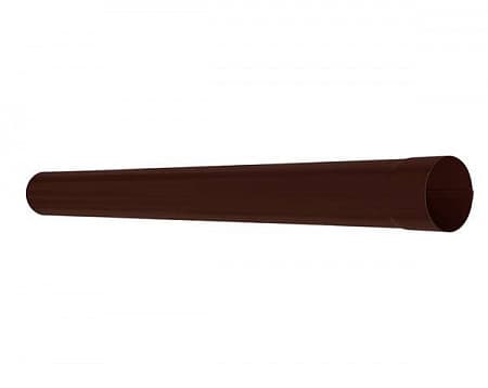 Труба водосточная D100 Aquasystem Pural, 1 м, RAL 8017 коричневый