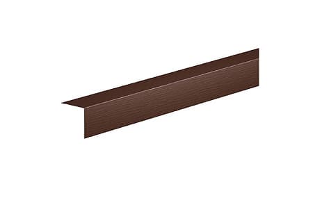 Планка угловая внешняя AQUASYSTEM, 0.5 PE Matt, Zn 140, 2000 мм, RAL 8017 коричневый
