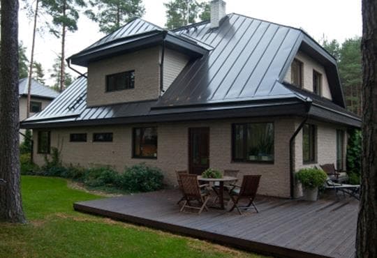 Двойной стоячий фальц Ruukki / Руукки 0.5 мм GreenCoat Pural Matt, цвет RR11 (темно-зеленый)