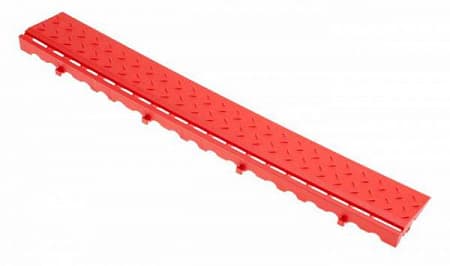 Боковой элемент обрамления с замками Альта-Профиль, цвет красный