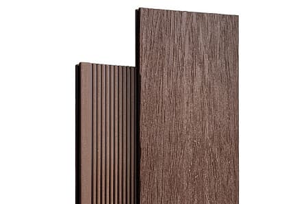 Террасная доска Qiji Premium полнотелая, 3000x150x18 мм, шоколад