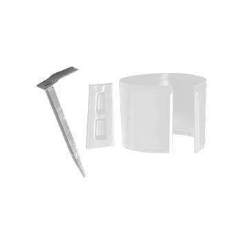 Хомут трубы (клин) на кирпичную или каменную стену D90 Icopal / Икопал, цвет Ral 9002 (белый)