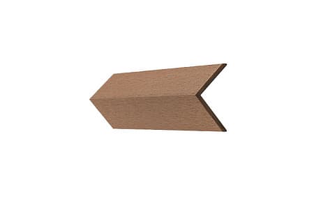 Угловой профиль CM Cladding, 2000x70x70 мм, TEAK
