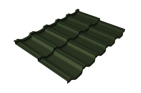 Волновой профиль Grand Line Kvinta Uno, 0,5 GreenCoat Pural BT, Zn 275, RR 11 темно-зеленый (RAL 6020 хромовая зелень)