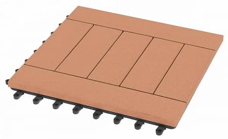 Садовый паркет Комфорт 5 GRINDERDECO ДПК, 300x300 мм, песчаник, упаковка 10 шт.