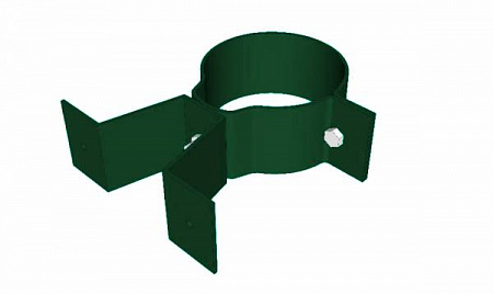 Охват гибкий на лапках D100 мм, Zn + порошк.покраска, цвет RAL 6005 (зеленый мох)