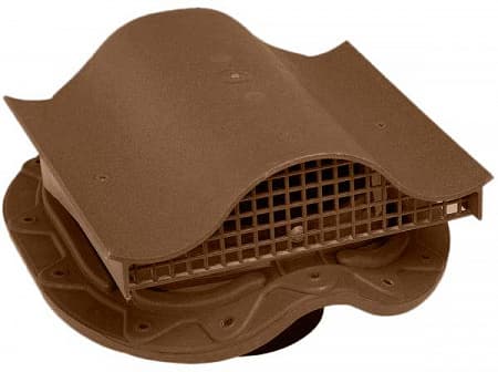 Кровельный аэратор Muotokate-KTV Vilpe (Вилпе) для металлической кровли без адаптера, шоколад