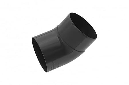 Колено трубы 45° ПВХ Элит Альта Профиль, D95 мм, графит