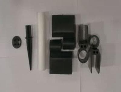 Пластиковый шарнир угловой для грядки Nautic Prime, 300 мм, черный