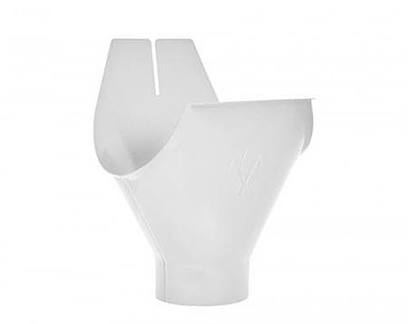 Воронка желоба D150/100 Aquasystem Pural, RR 20 мраморно-белый