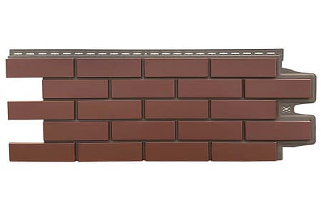 Фасадная панель Grand Line Design Plus, Клинкерный кирпич 1105х417мм, корица. с темно-бежевым швом