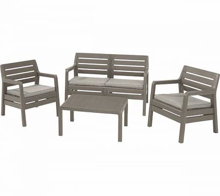 Дачная мебель Delano set Allibert (Аллиберт), цвет капучино