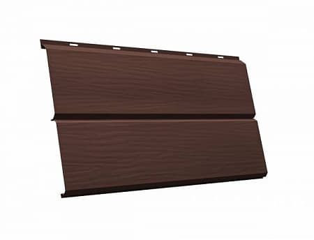 Металлический сайдинг Гранд Лайн / Grand Line профиль ЭкоБрус 3D, PE 0.45, цвет Ral 8017 (шоколад)