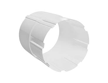 Соединитель водосточной трубы Grand Line 90 мм, белый RAL 9003