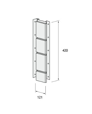 Угол внутренний (универсальная планка) Vox Solid Sandstone (под камень), бежевый, 446х121 мм
