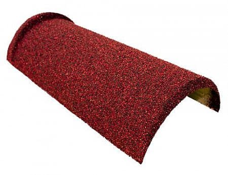 Конек Gerard полукруглый, 430х205 мм, spanish red (231)