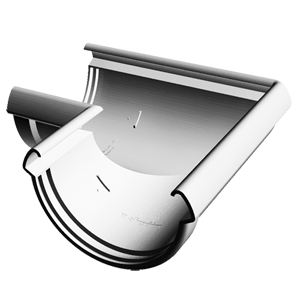 Угловой элемент 90° Docke LUX цвет пломбир (RAL 9003)