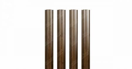 Штакетник металлический Grand Line (Гранд Лайн), П-образный, Print elite dp 0.45, цвет Antique Wood (Античный дуб)