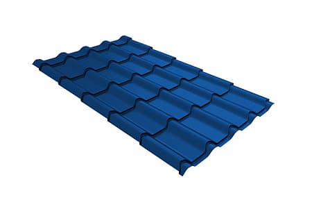 Волновой профиль Grand Line Kamea, 0,45 PE, Zn 100, RAL 5005 сигнально-синий