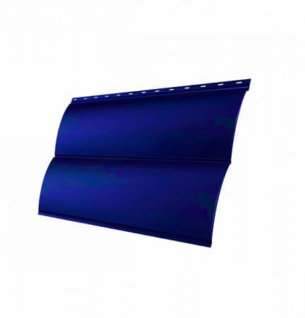 Металлический сайдинг Гранд Лайн / Grand Line профиль Блок-хаус, PE 0.45, цвет Ral 5002 (ультрамарин)