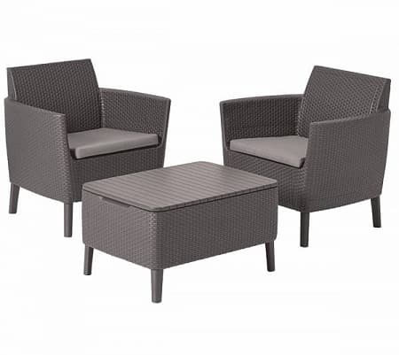 Дачная мебель Salemo balcony set Allibert (Аллиберт), цвет капучино