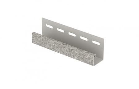 J-планка Ю-Пласт Сланец, 3050 мм, цвет светло-серый