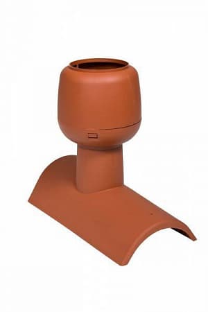 Коньковый аэратор H-T Alipai Vilpe (Вилпе) для вентиляции черепичной кровли и чердачных помещений, кирпичный