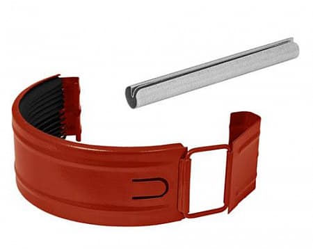 Соединитель желоба в комплекте D150 Aquasystem Pural, RR 29 бургундский