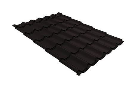 Волновой профиль Grand Line Classic, 0,5 GreenCoat Pural BT Matt, Zn 275, RR 33 черный (RAL 9004 сигнальный черный)