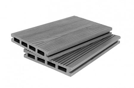 Террасная доска Grand Line 3D, 4000x140x22 мм, серый