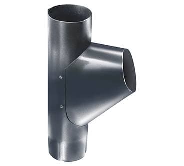 Тройник водосточной трубы Grand Line 90 мм, темно-серый RAL 7024