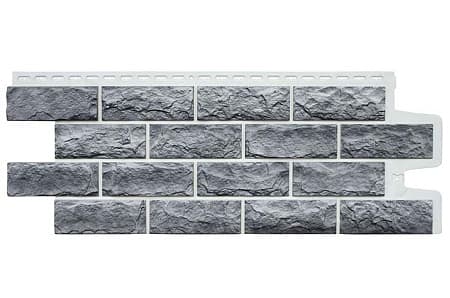 Фасадная панель Grand Line Design Plus, Колотый камень 1134х423мм, гранит, с белым швом