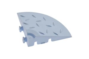 Угловой элемент обрамления Альта-Профиль, цвет голубой