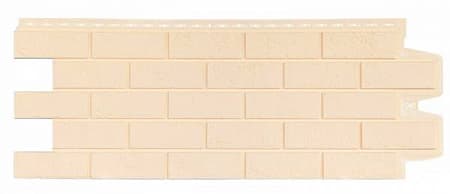 Фасадная панель Grand Line Classic, Состаренный кирпич 1109х418 мм, бежевый