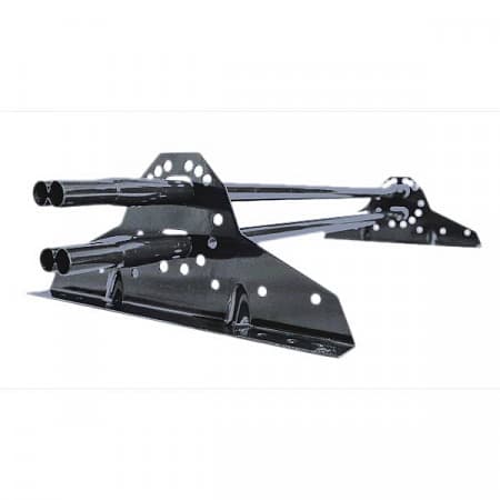 Снегозадержатель Grand Line (Гранд Лайн), трубчатый универсальный для металлочерепицы и мягкой кровли 1.0 м, цвет RAL 7024 (серый)