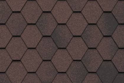 Гибкая черепица Icopal (Икопал) Antik, цвет Натурально-коричневый