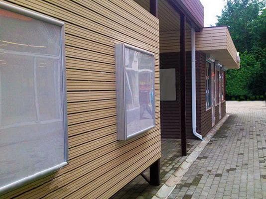 Планкен из ДПК, 80х12х3000 мм, цвет янтарь