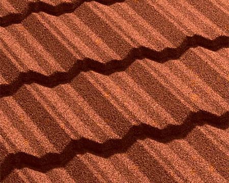 Композитная черепица Gerard Classic, 1265x369мм, rosso