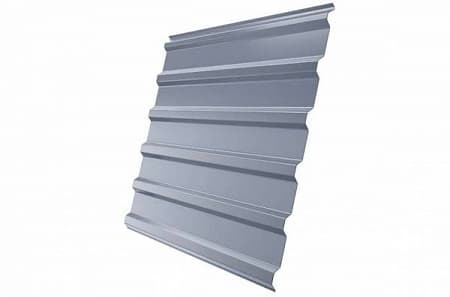 Профнастил С20R Гранд Лайн / Grand Line 0,45 PE Zn 100-180, цвет RAL 9006 (светлый алюминий)