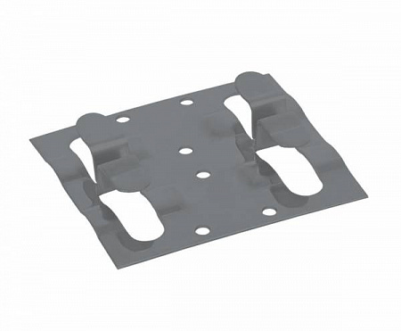 Кляймер рядный для монтажа наличника GRINDERDECO, 750х680х13 мм, цвет серый, упаковка 8 шт.