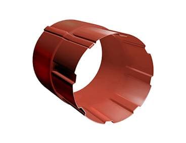 Соединитель водосточной трубы Grand Line 90 мм, кирпичный RAL 8004