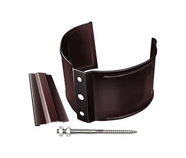 Кронштейн трубы на кирпич Grand Line 90 мм, коричневый RAL 8017