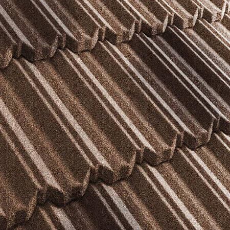 Композитная черепица Метротайл (Metrotile) серия MetroClassic, цвет цедар-браун, 1330х410 мм