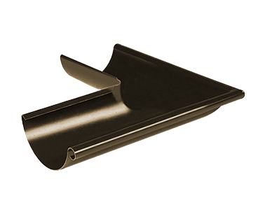 Угол желоба наружный 90° D125 Металл Профиль Foramina (Престиж), цвет темно-коричневый (RR32)